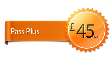 Banner for pass plus driving lesson with a price of £45